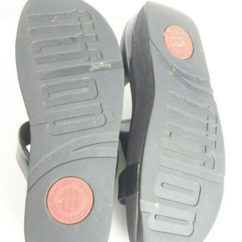 Fitflop Fino Sparkle Slide Sandals-10 - Picture 3 of 4